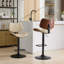 Chaises de bar pivotantes 360 ° en noyer courbé en noyer courbé Mid-Century-709727165-709727162