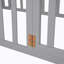 Structure de lit en bois avec clôture et porte-1272961384-1272961387