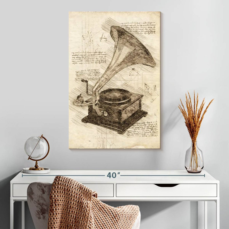 Abarca Old Gramophone, 30" H x 20" W