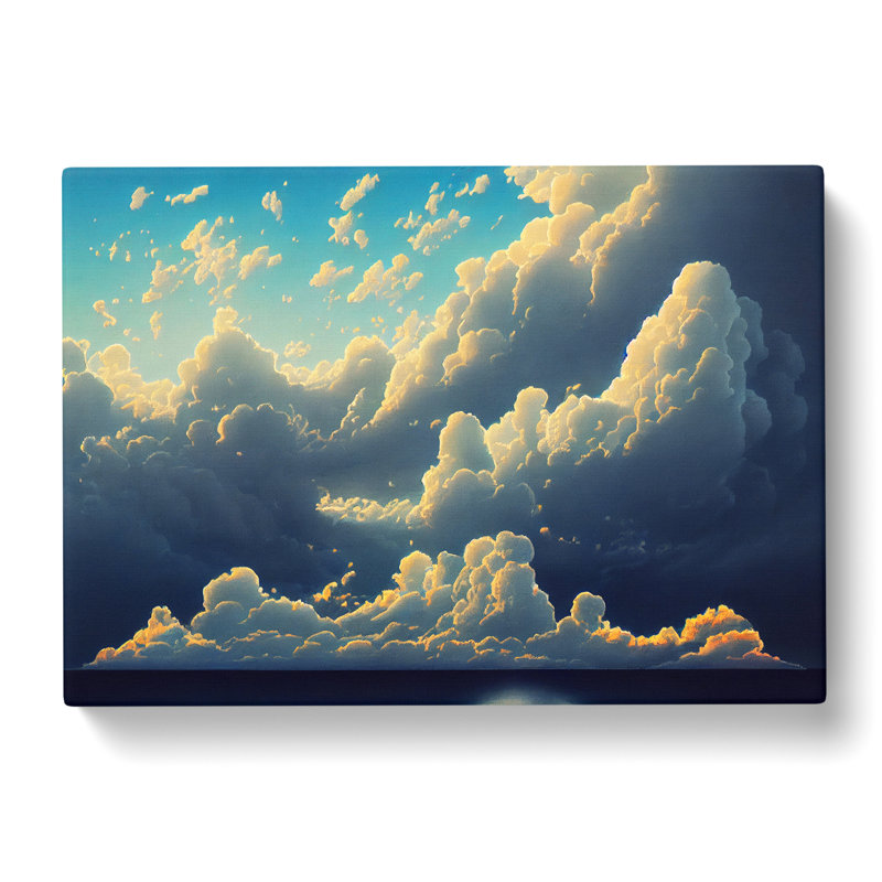 Bright Cloudy Sky - Wrapped Canvas, 40cm H x 60cm W x 3cm D