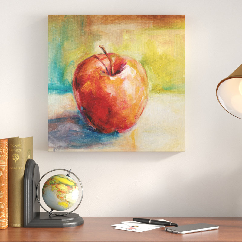 Pomme fraîche - reproduction sur toile, H 24 po x l 24 po x P 1,5 po