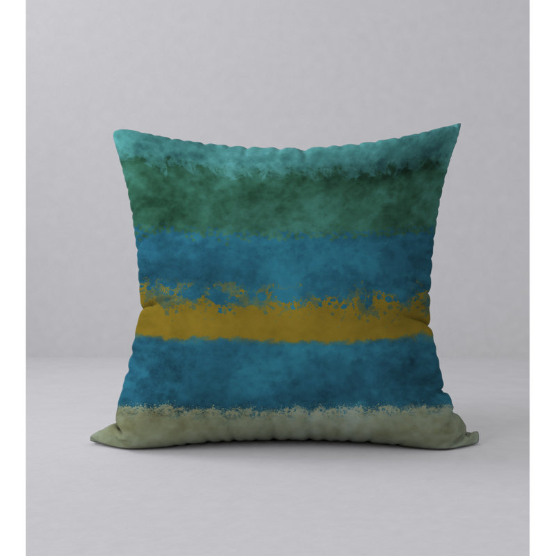 Housse de coussin décorative carrée à succès invitante et insert, 24 po x 24 po