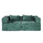 Sans assemblage requis Lit de sol convertible foncé, siège modulaire à 2 places en tissu chenille désossé pour la compression des bureaux, cadre de forme fixe, bureau Relax-1353661941