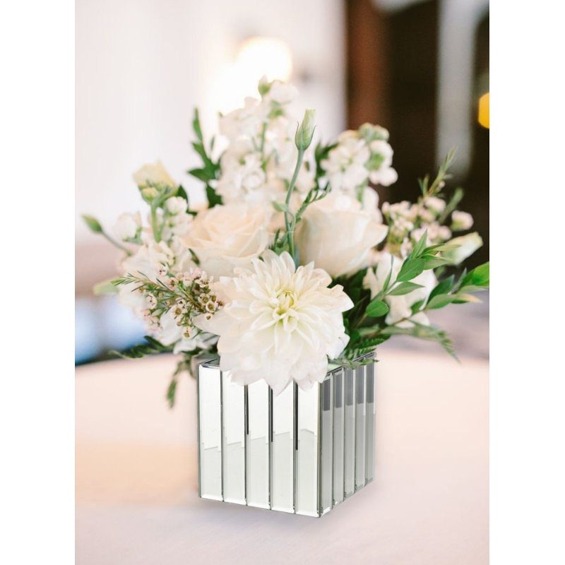 Johana Glass Table Vase, 5.75" H x 5.75" W x 5.75" D