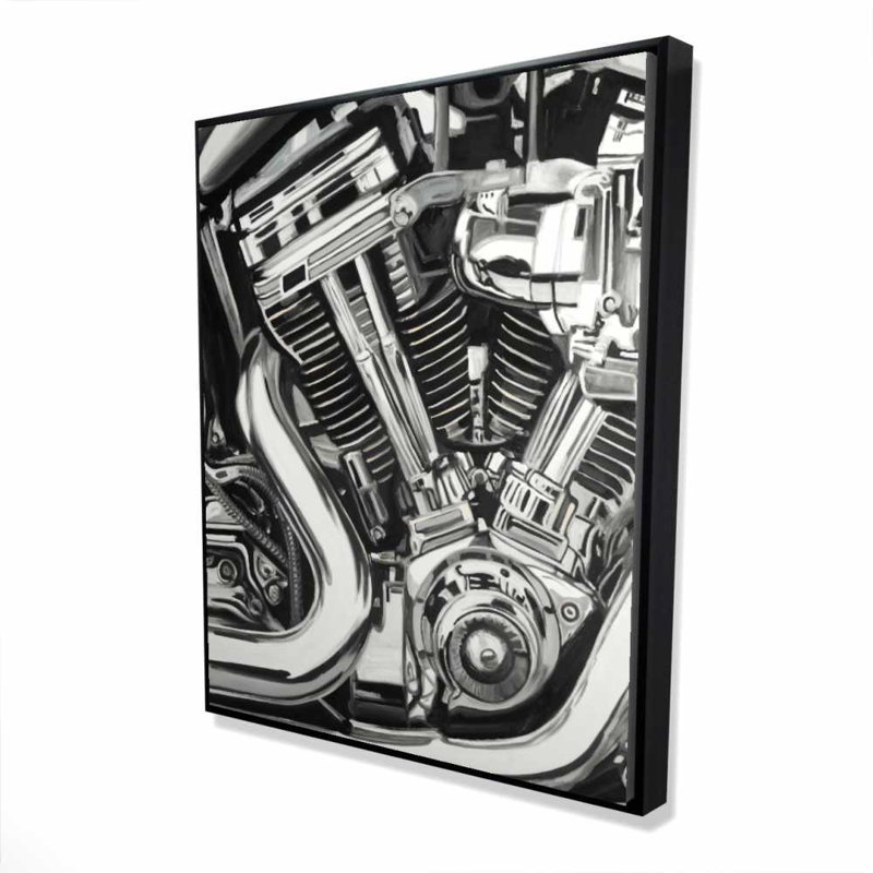 Mécanisme d'une moto - Best-sellers, décoration sur toile encadrée
