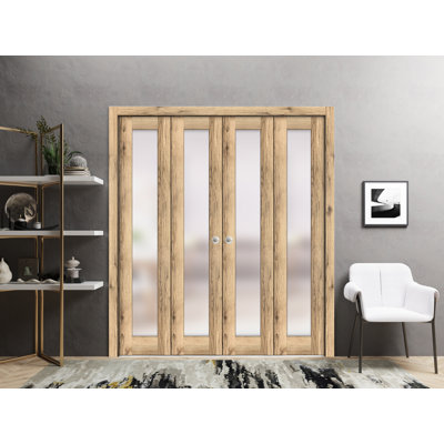 Planum Solid + Manufactured Wood Paneled without Installation Hardware Kit Bi-Fold Door