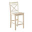 2 chaises de hauteur comptoir crème - élégantes et stables pour les sièges de salle à manger, option élégante