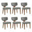 Chaise de salle à manger ergonomique moderne Mid-Century de 21 po avec pieds en bois massif Keim -1262826151-1262826148