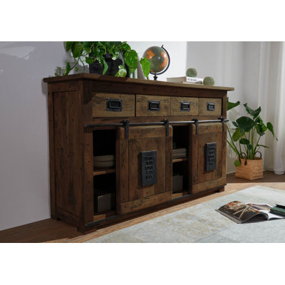 Railway 150 cm W Mango Solid Wood Sideboard