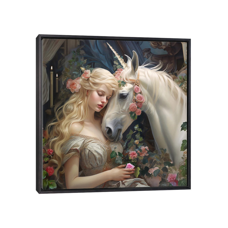 «One True Heart», reproduction d'art sur toile encadrée, Noir patiné, Reproduction encadrée sans passe-partout