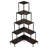 Annalotta 66'' H 5-tier Metal Corner Bookshelf Bookcase-486303815