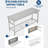 48" x 30" Commercial Stainless Steel Folding Prep Table with Undershelf, Heavy-Duty Kitchen Worktable for Restaurant, Catering, and Home Use-1572547416