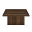 Engineered Wood Square Cocktail Table with everyday-use Melamine Veneer, Brown Finish