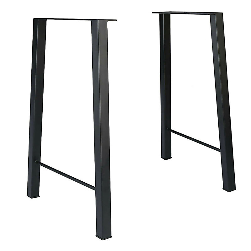 Pied de table en métal Erickah, H 28 po x l 19,90 po x P 2,90 po