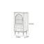 Armoire décorative arquée en verre Simple-1720986310