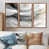 Toile avec cadre flottant brun