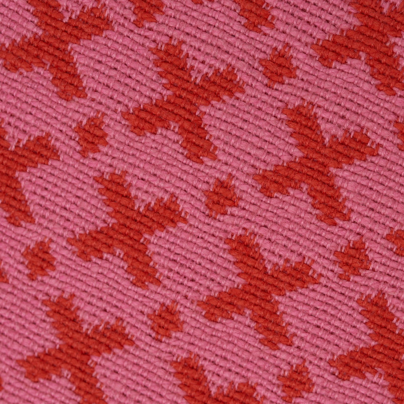 Elias Pillow, Pink/Red