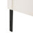 Upholstered Headboard With Solid Wood Durable Metal Legs Adjustable Height And Nailhead Trim For Bedroom Use-1747426025