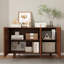 Meuble télé de rangement avec porte et tablettes Cradenza