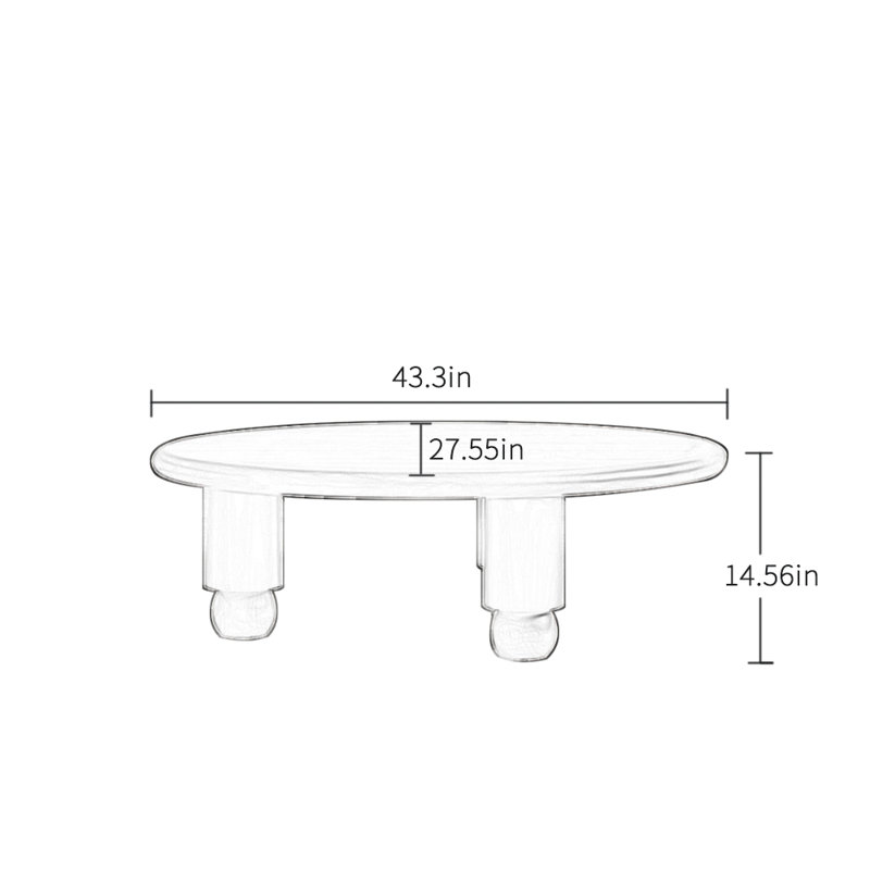 Solid wood tea table with ancient style design