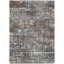 Tapis extérieur lavable géométrique brun et gris anthracite 5 pi x 8 pi