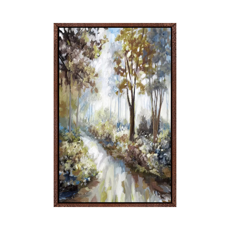 Glenwoods 1 Piece Painting on Canvas, 66.04 cm H x 45.72 cm W, Classic Brown Wood Framed Canvas