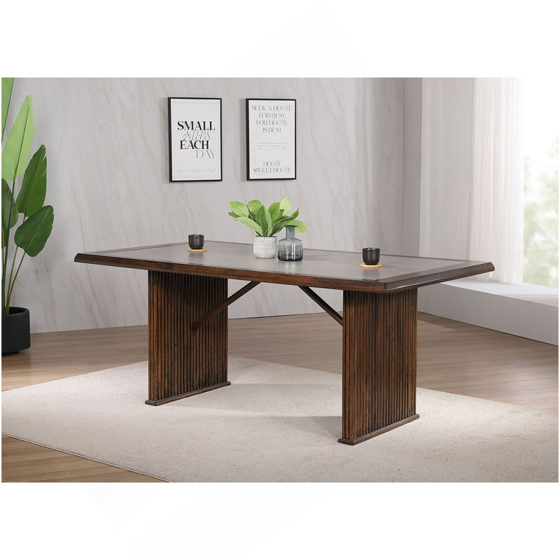 Wawona Brown Rectangular Dining Table