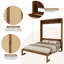 Armoire de lit en bois massif avec rotin Murphy-86545722-86545723