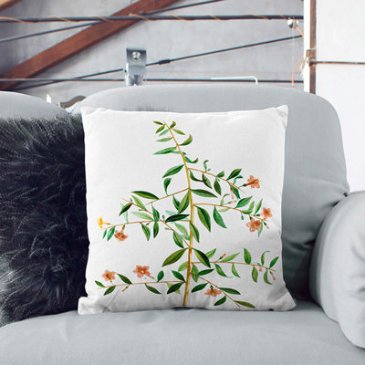Floral Square Throw Cushion