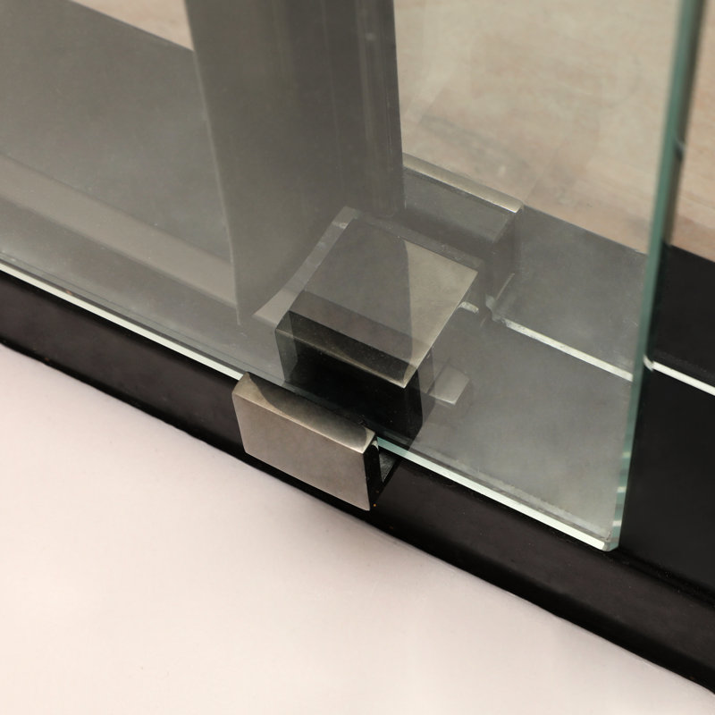 Matte Black Shower Door Enclosure 48"W X 76"H. Quality Tempered Glass. Rust- Handle. Fits Multiple Bathroom Layouts. Adjustable For Uneven Surfaces. Accessories Included