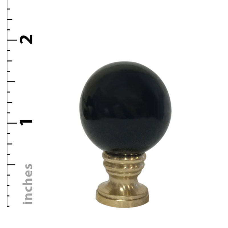 Faîteau de lampe sphérique en céramique, Noir