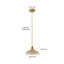 1-Lamp Amber Glass Dimmable Pendant Light