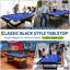 Table de billard pliante de 6 pi, table de billard pleine grandeur avec accessoires, surface en feutre de qualité supérieure, table de jeu portable pour salle de jeux, sous-sol ou cave pour homme