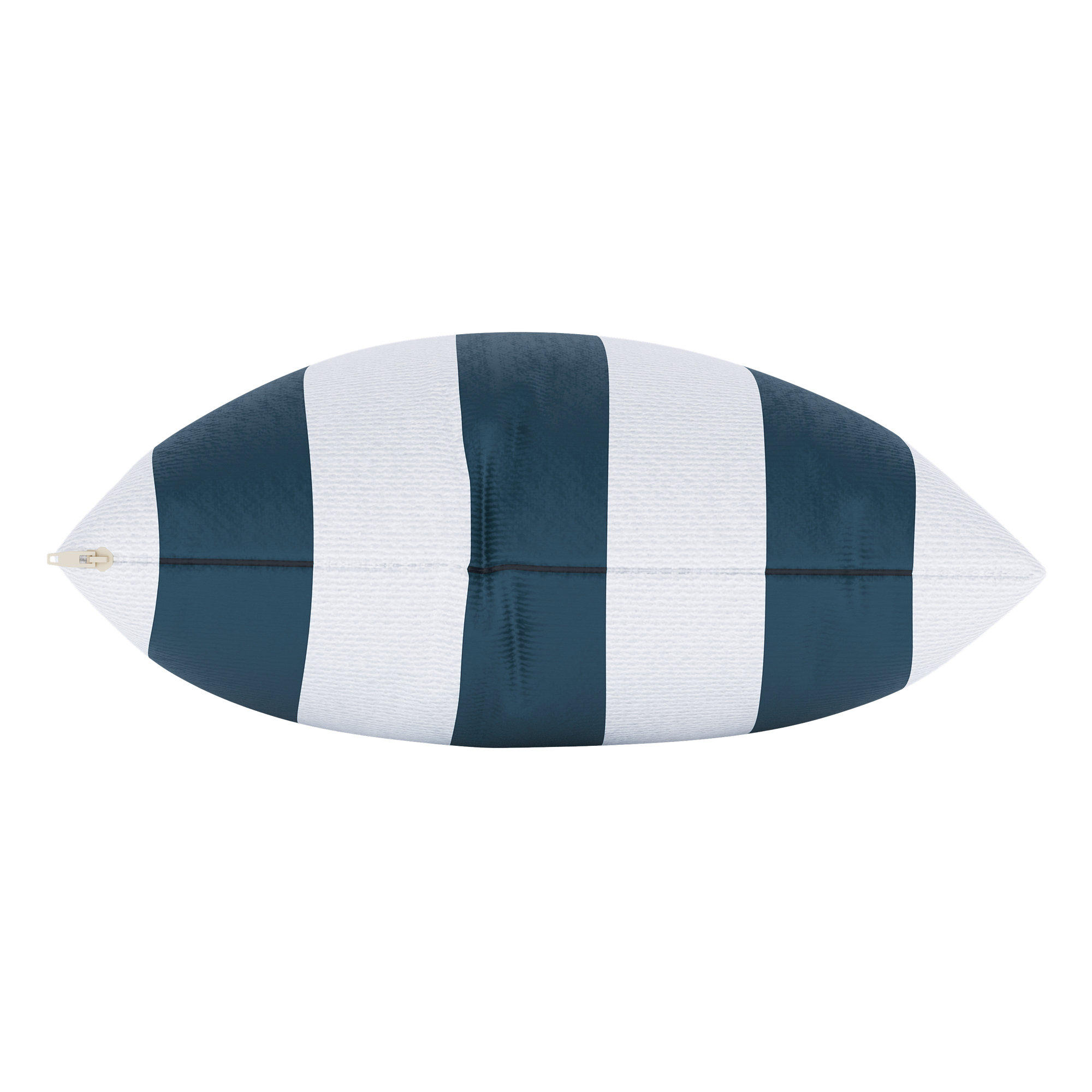 Amala Outdoor/Indoor Throw Pillow, Refuge Indigo Striped Sunbrella®