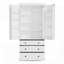 Spacieux garde-manger de style campagnard de 77 pouces avec tablettes réglables, tablettes de porte et tiroirs pour un rangement optimal-100519063