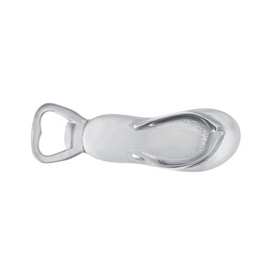 Mariposa Flip Flop Bottle Opener In Silver