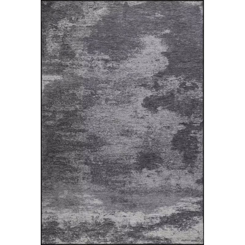 Modern Block Patterned Woven Base Rug, Rectangle 3'11" x 5'11" Rug Pad Included