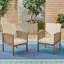 Ensemble de meubles d'extérieur en bois d'acacia 5 pièces