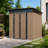 Compact Brown Metal Shed