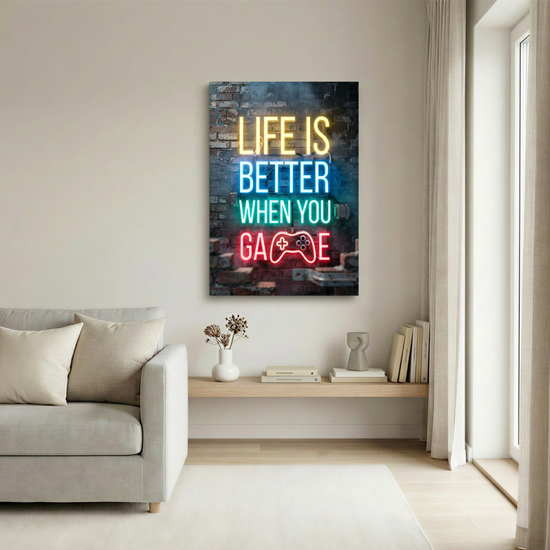 Art mural néon, 18"H x 12"W