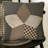 Farmhouse Star Buttons Cotton Reversible Throw Pillow