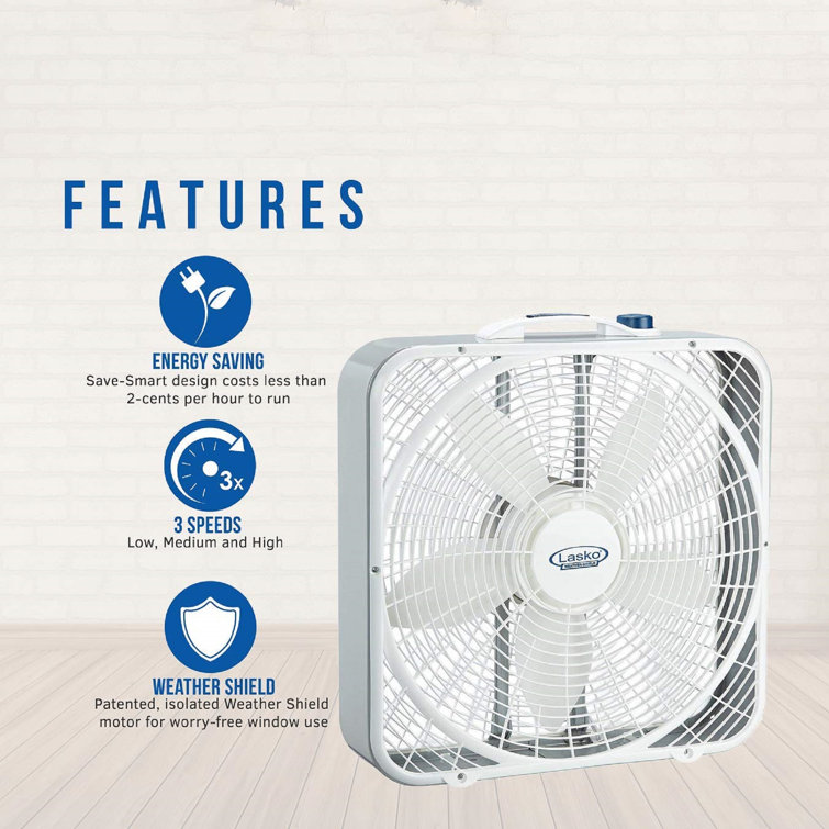 Lasko 22 Box Fan u0026 Reviews | Wayfair