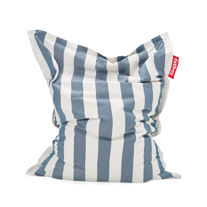 Fatboy Original Outdoor Bean Bag, Stripe Ocean Blue Acrylic