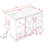Rolling Kitchen Island with Drop Leaf, 3 Drawers, Sliding Barn Door and Adjustable Shelves-67302135