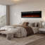 Foyer électrique mural et encastré de 50 pouces, chauffage 750 / 1500W avec télécommande, couleurs de flamme personnalisées, luminosité réglable, minuterie, bûche et cristal, foyer intérieur mince pour le salon
