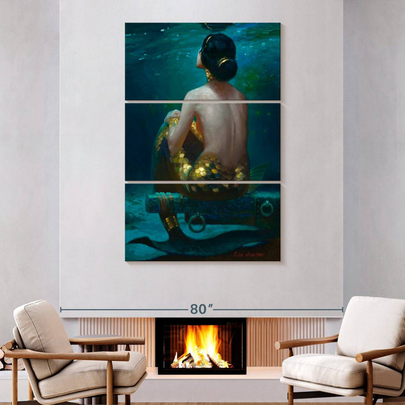 Kelan Shimmering Dreams, 74" H x 48" W