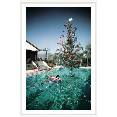 Christmas Swim Print by Slim Aarons
