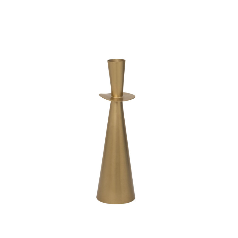 Bougeoir de table en acier inoxydable, H 8,07 po x l 2,36 po x P 2,36 po