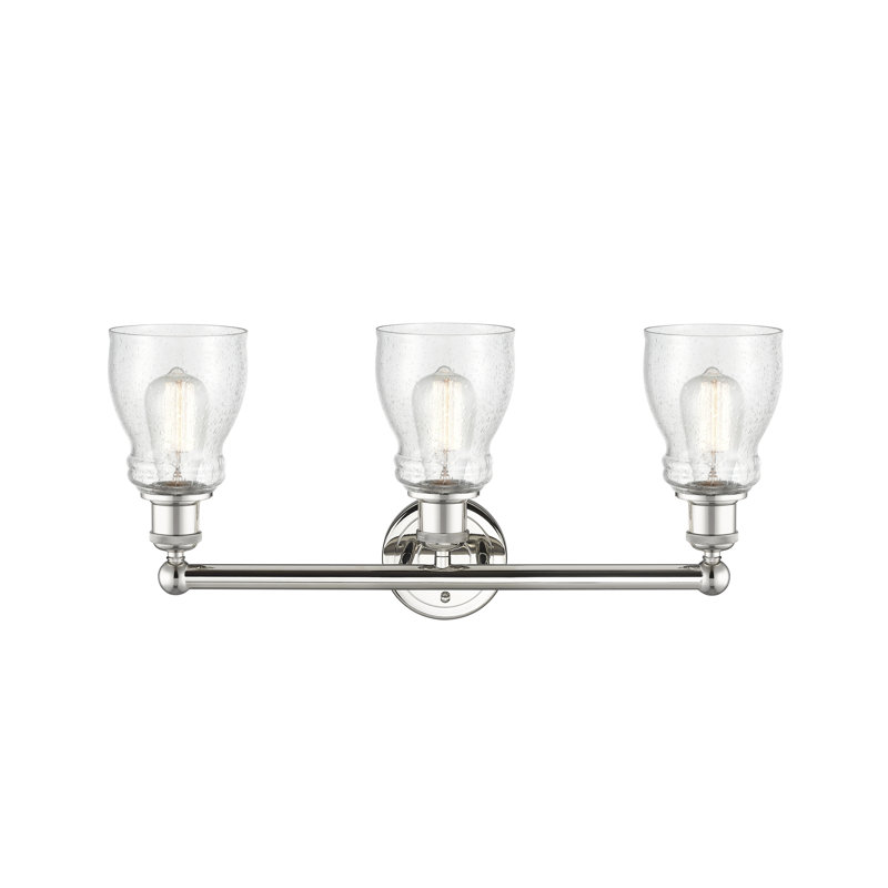 Mccarver 3 - Light Dimmable Vanity Light, Seedy, Polished Nickel