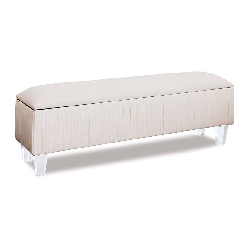 Dominique Upholstered Storage Bench, 16" H x 68" W x 22" D